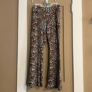 Cheetah high waist stretch pants